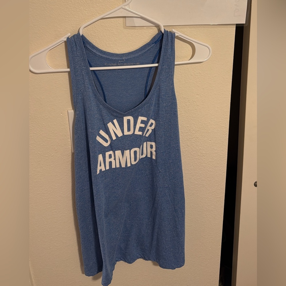 Under Armour Heather Blue Athletic Tank